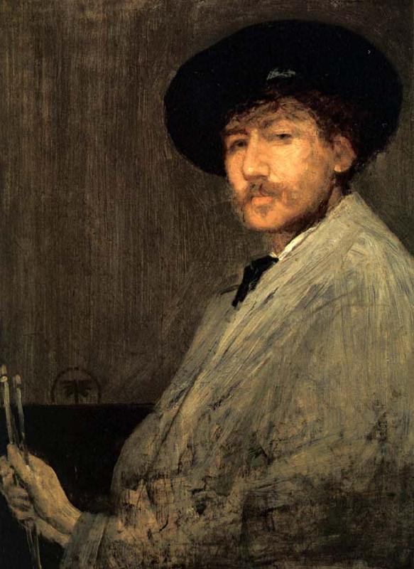 James Abbot McNeill Whistler Arrangement in Grey Portrait of the Painter Germany oil painting art